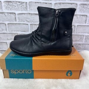 NIB/NWT🤩 |•SPORTO•| Mila ThermoLite Black Ankle Boots Size 9 1/2